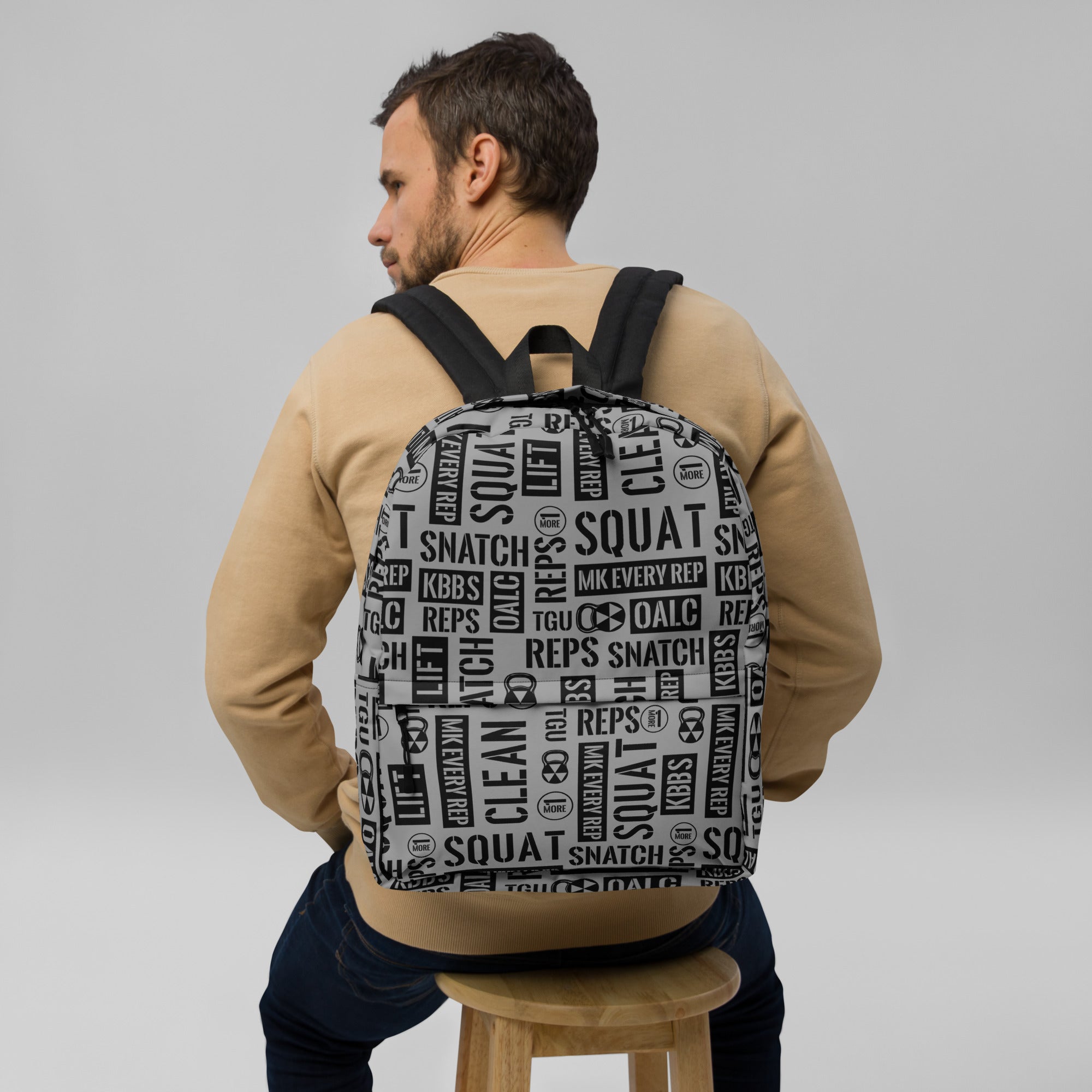 Light Gray Acronyms Backpack