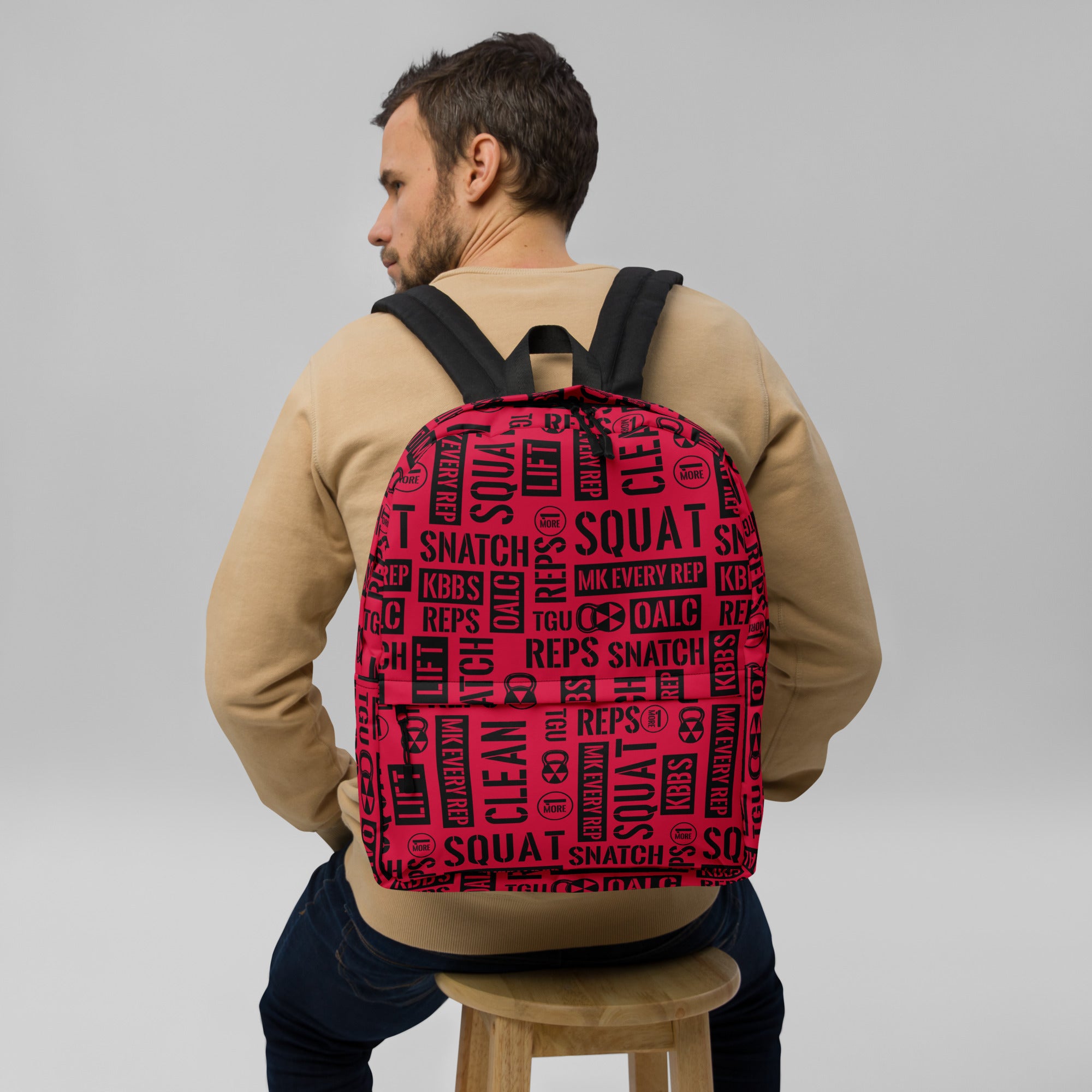 Crimson Acronyms Backpack