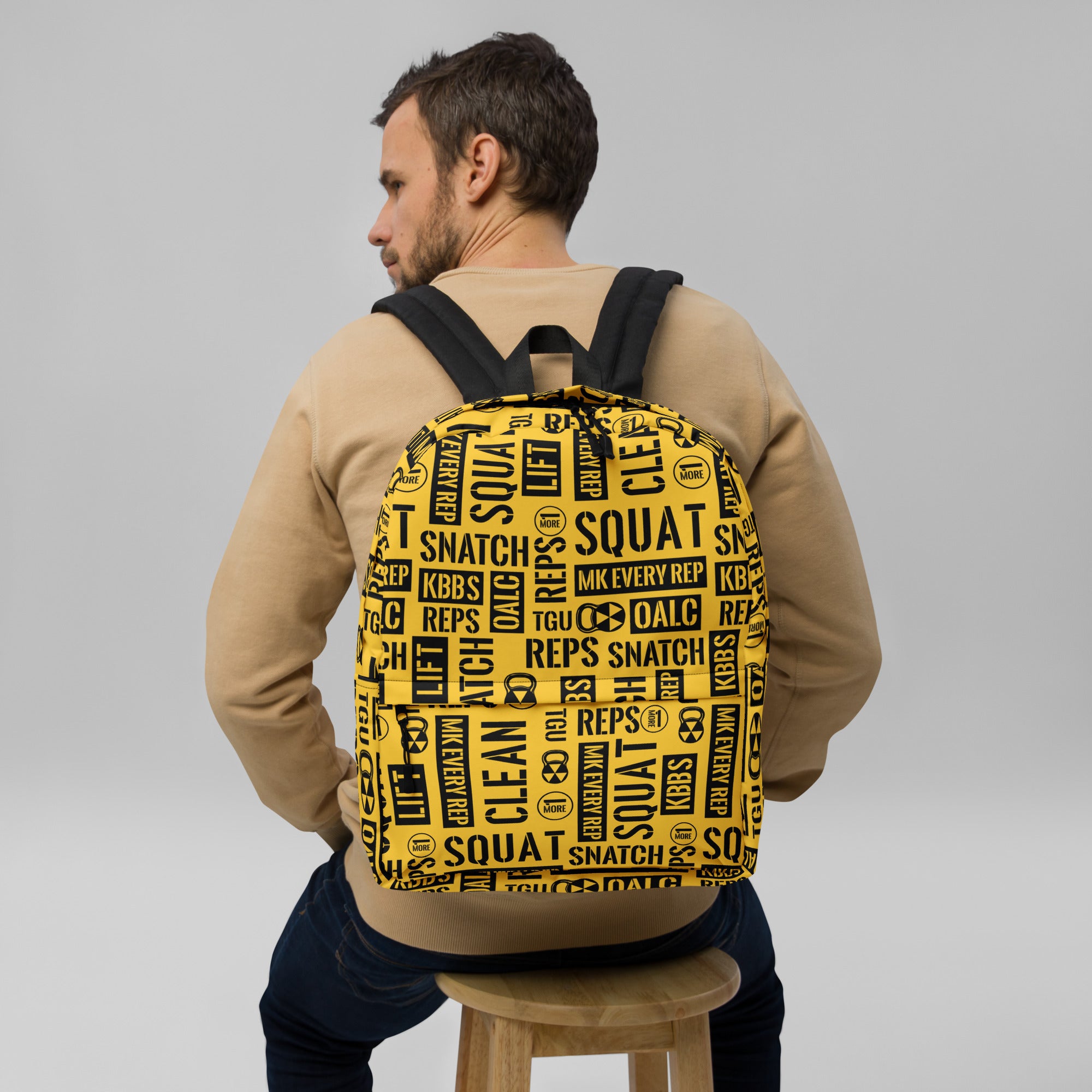Gold Acronyms Backpack