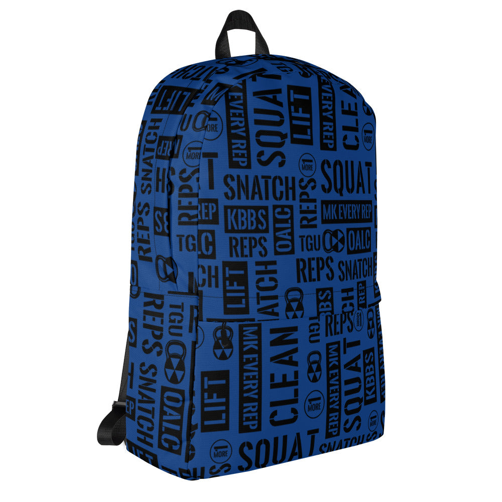 Royal Blue Acronyms Backpack