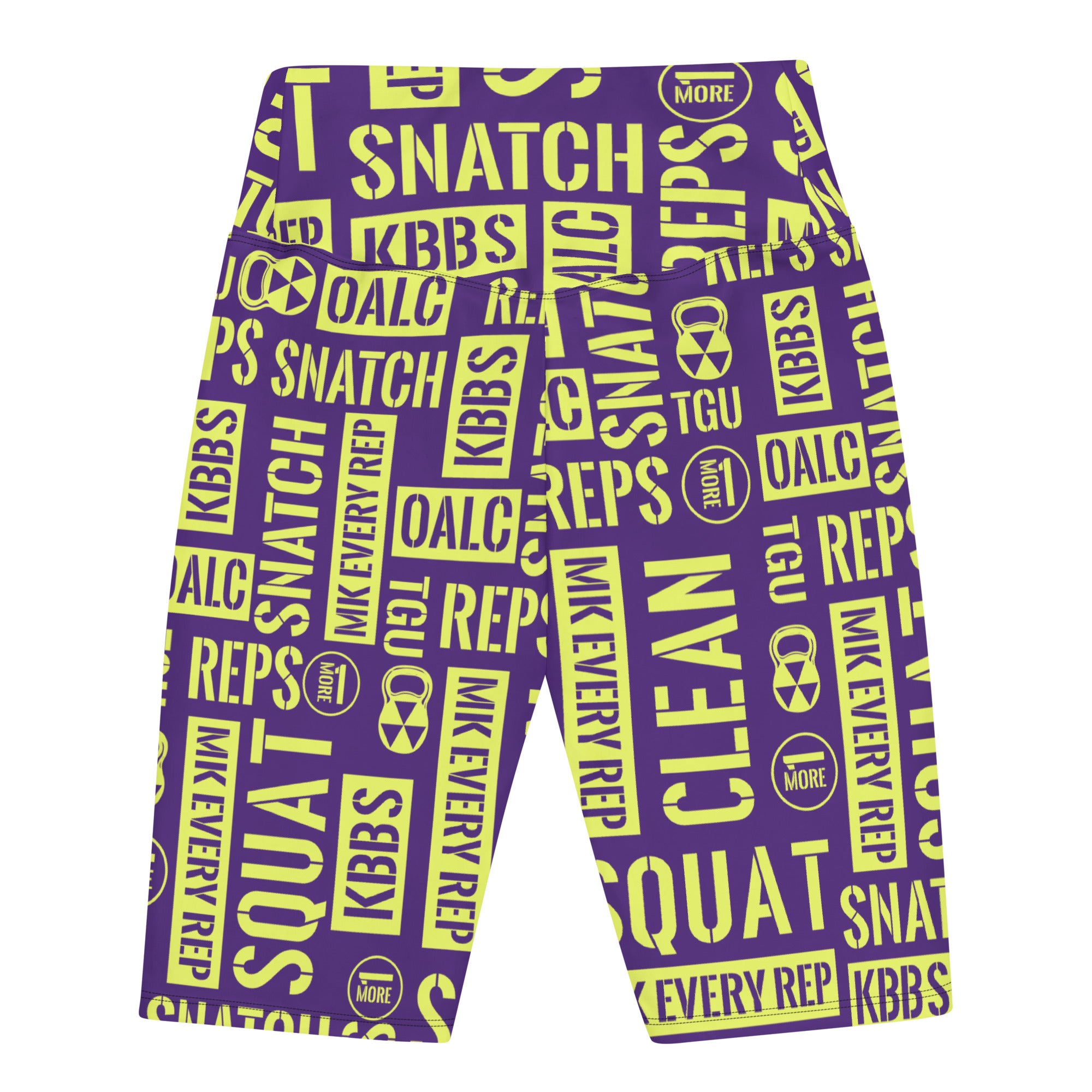 Purple/Gold Acronyms Men’s Biker Shorts