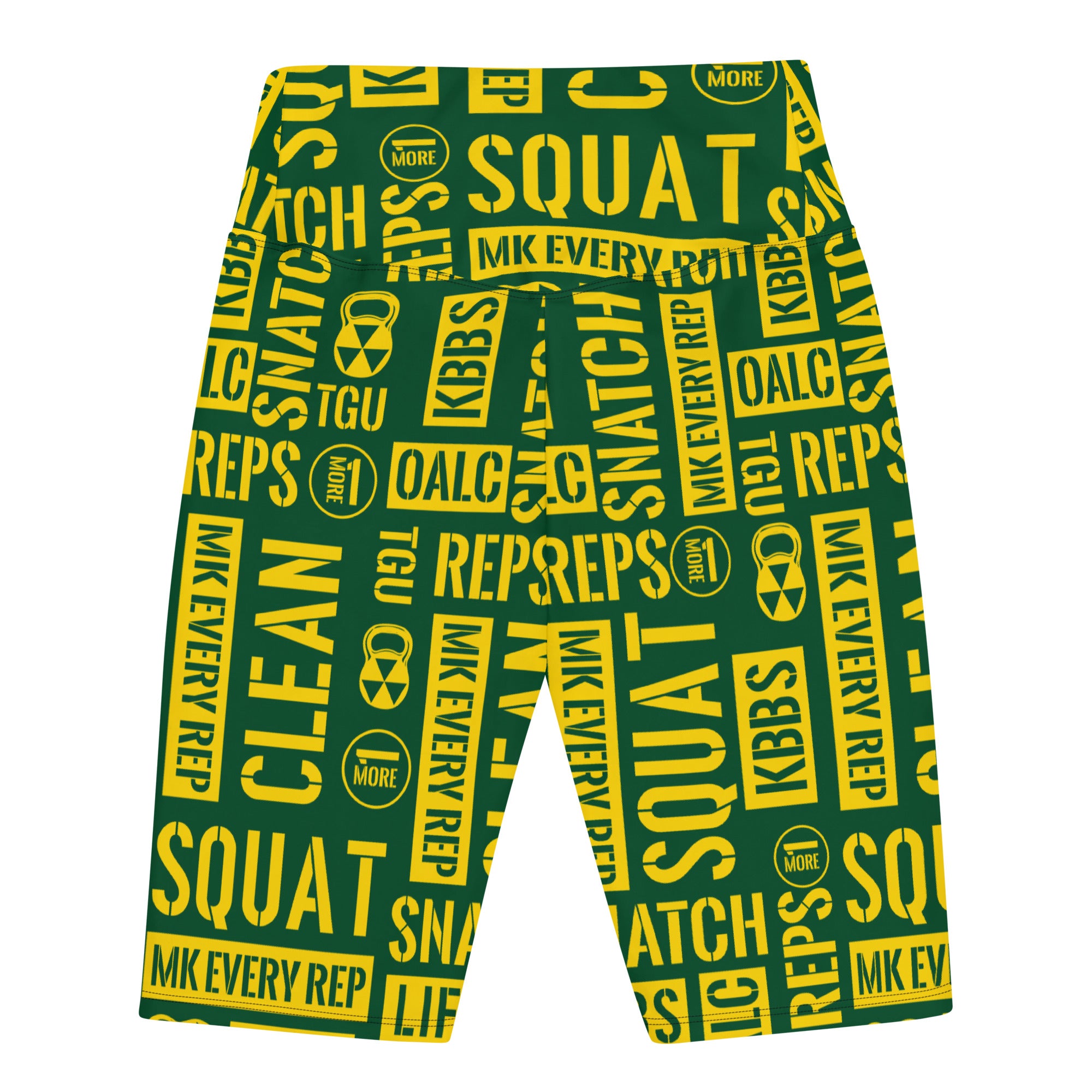 Green/Gold Acronyms Men’s Biker Shorts