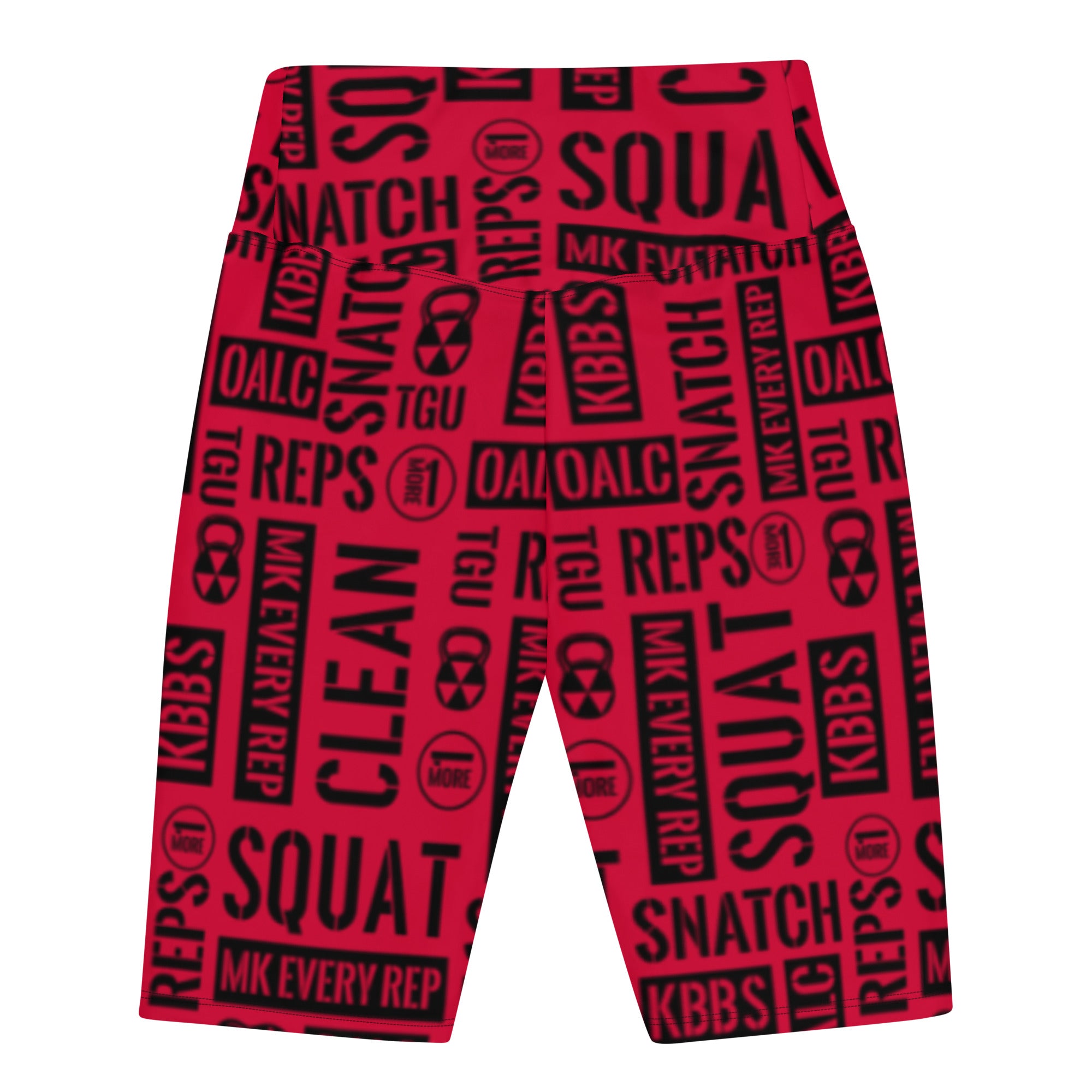 Men’s Crimson Acronyms Biker Shorts