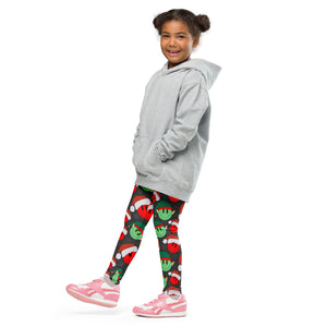 Elves And Smiley Faces Kid's Leggings
