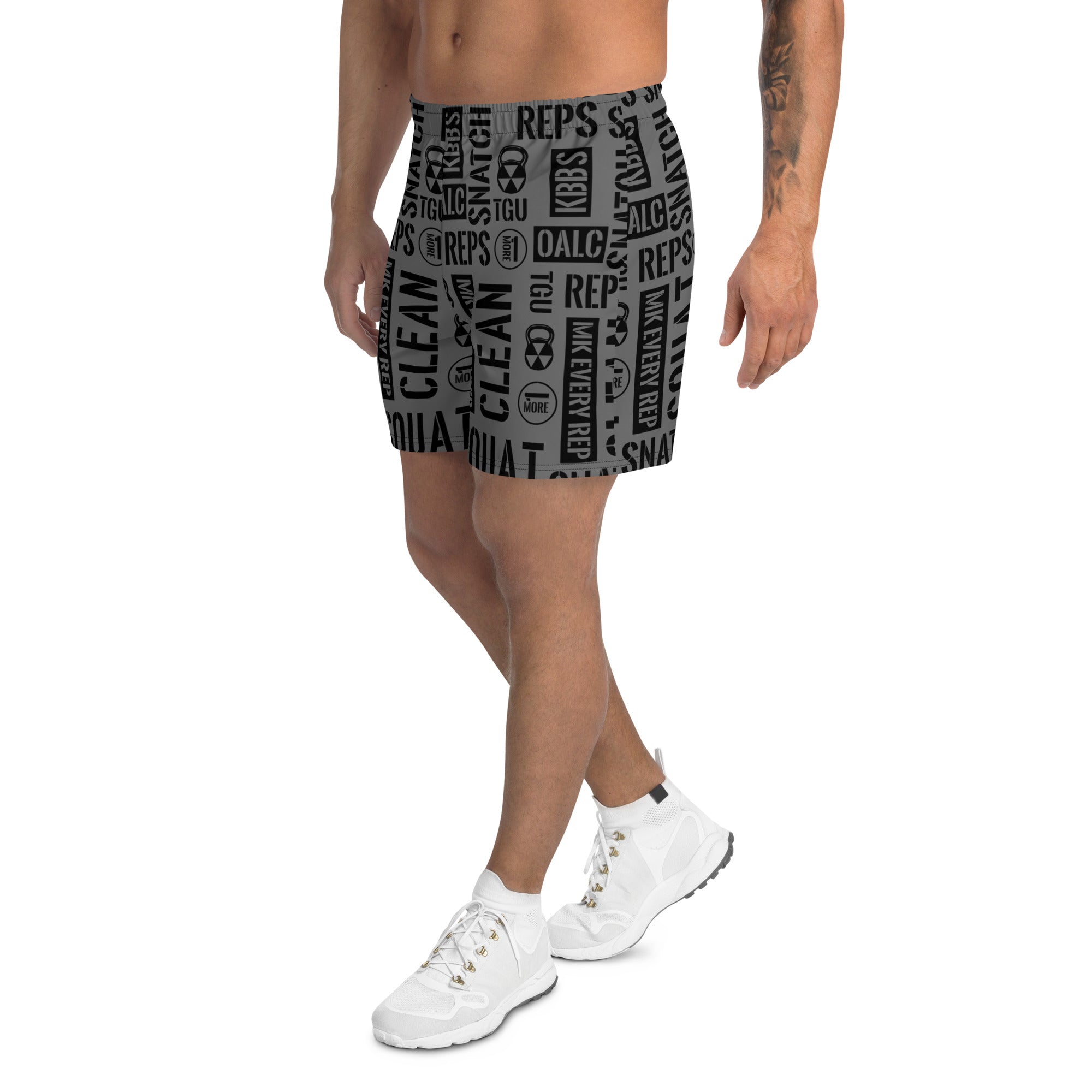 Men's Charcoal Acronyms Athletic Shorts