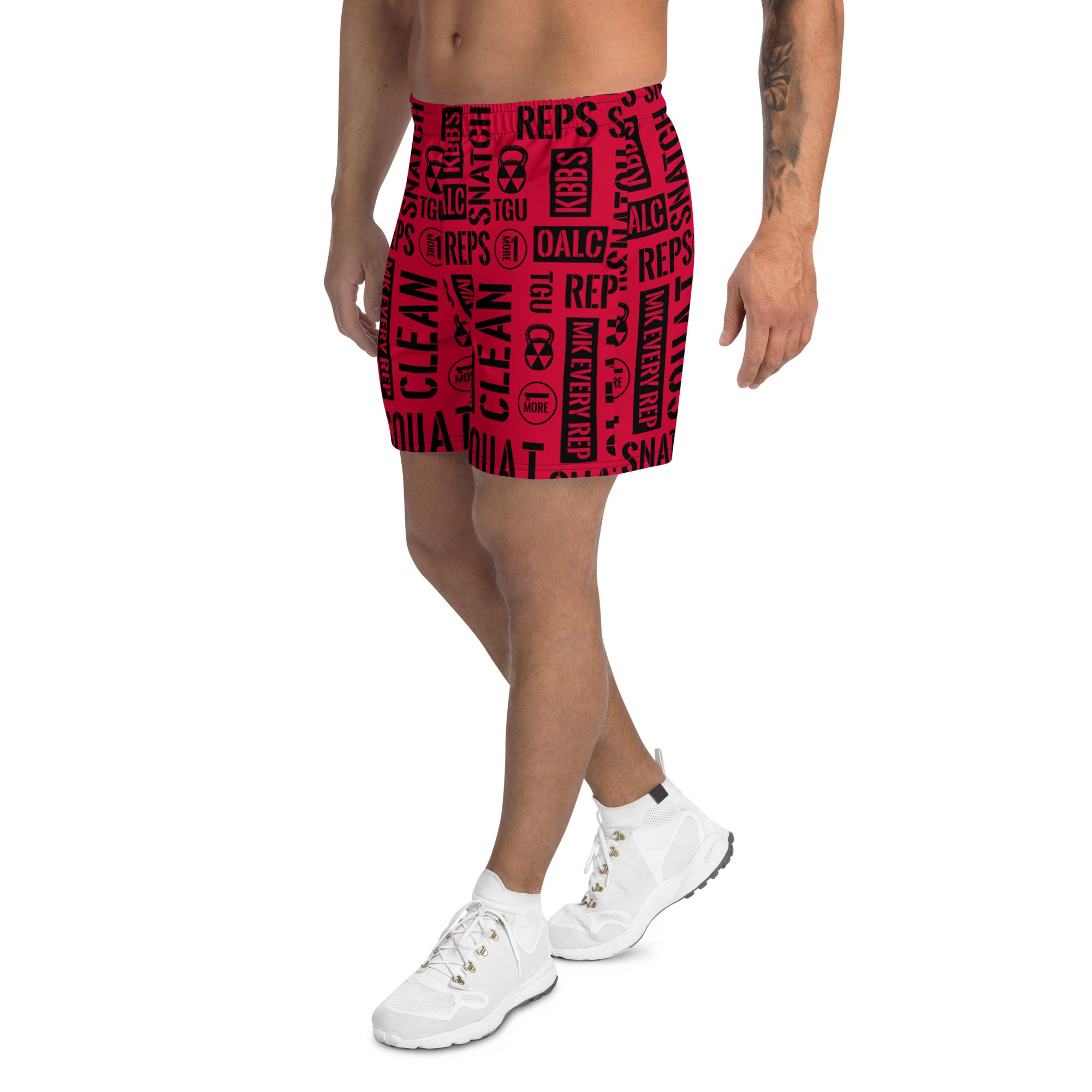 Men's Crimson Acronyms Athletic Shorts