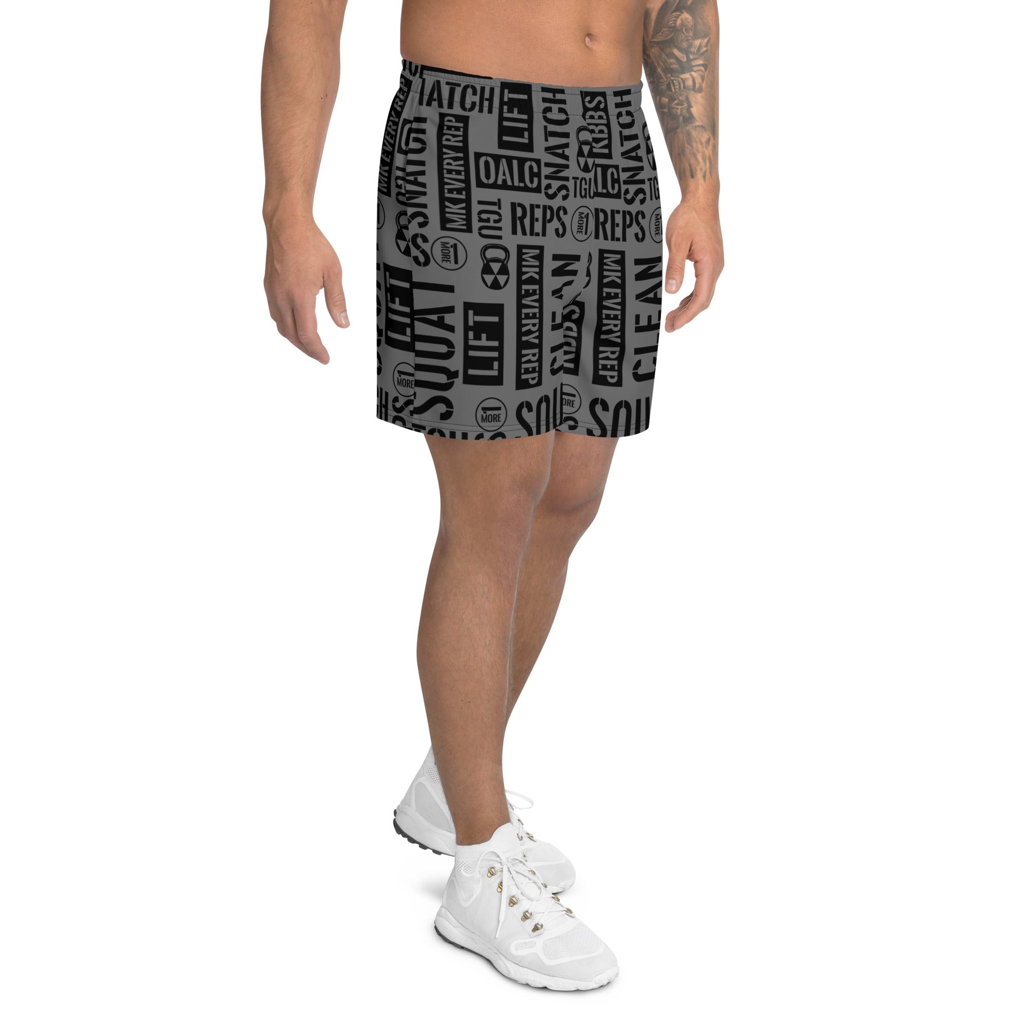 Men's Charcoal Acronyms Athletic Shorts