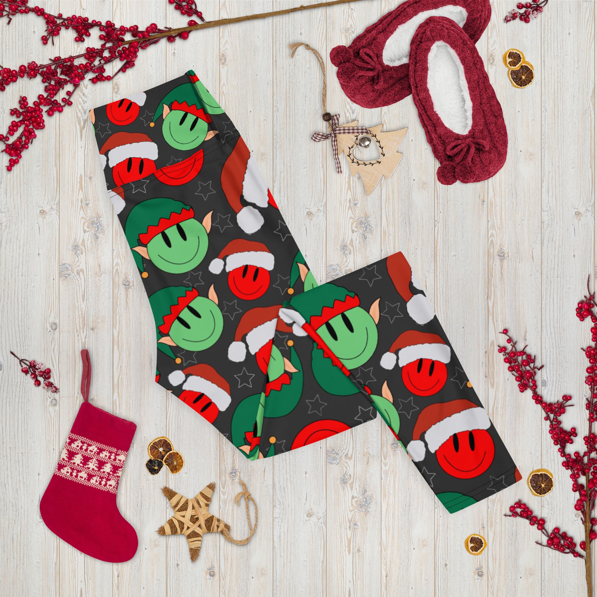 Elves And Smiley Faces Leggings