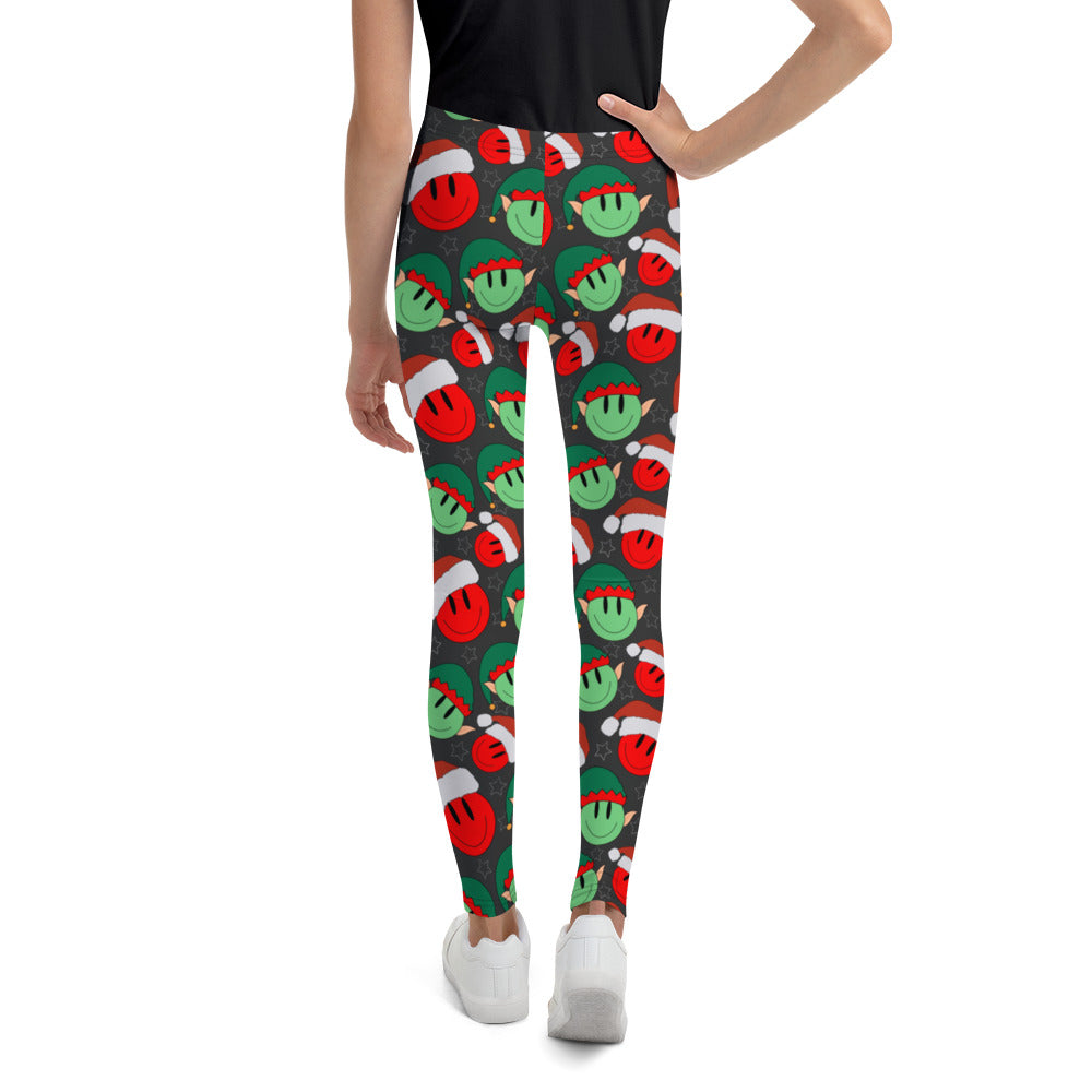 Elves And Smiley Faces Girl’s Leggings