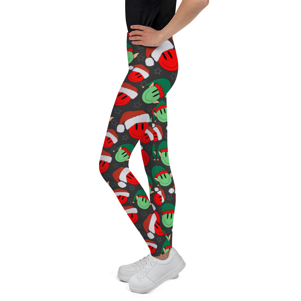 Elves And Smiley Faces Girl’s Leggings