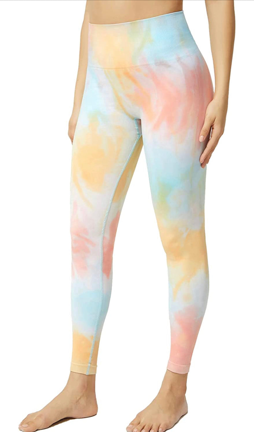 Tie Dyed Scrunched Leggings