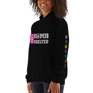 Gray/Pink Bomb Shelter Unisex Hoodie