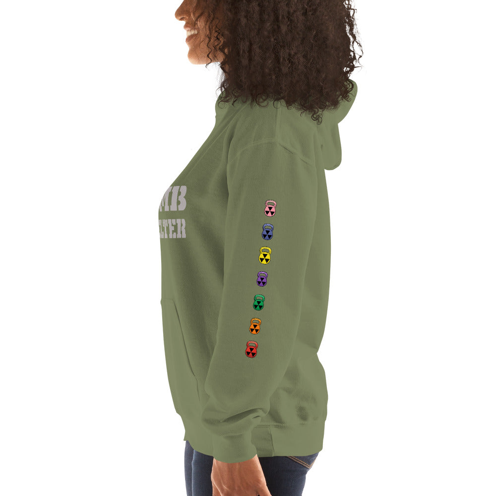 Gray/Pink Bomb Shelter Unisex Hoodie