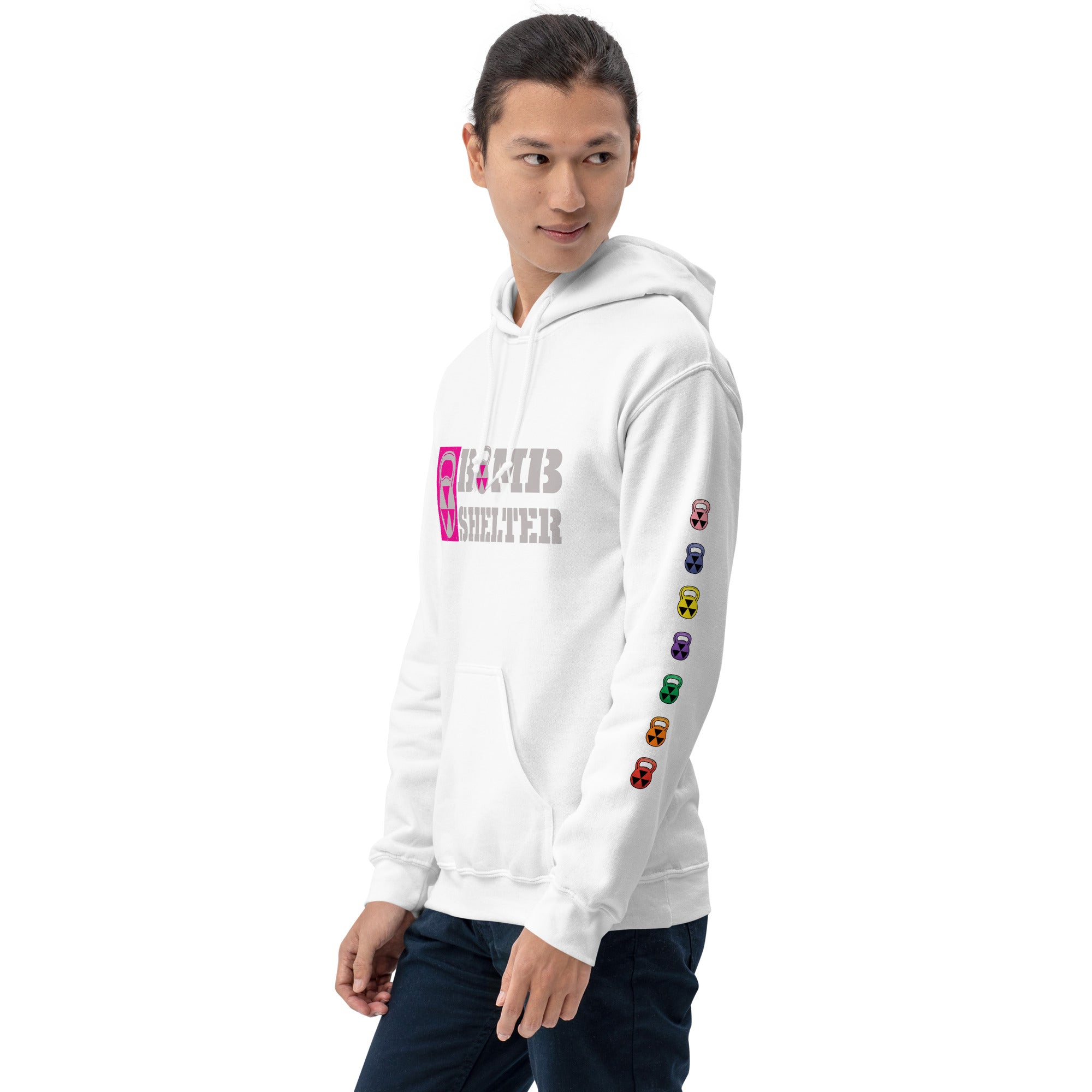 Pink/Gray Bomb Shelter Unisex Hoodie