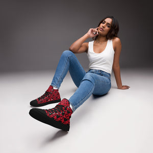 Red/Black ❤️❌⭕️ Women’s High Tops