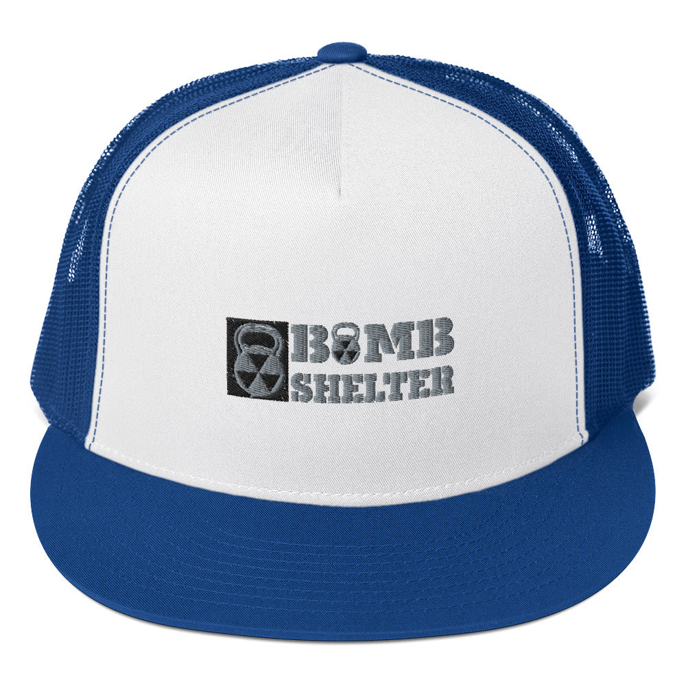 Bomb Shelter Black/Silver Trucker Cap