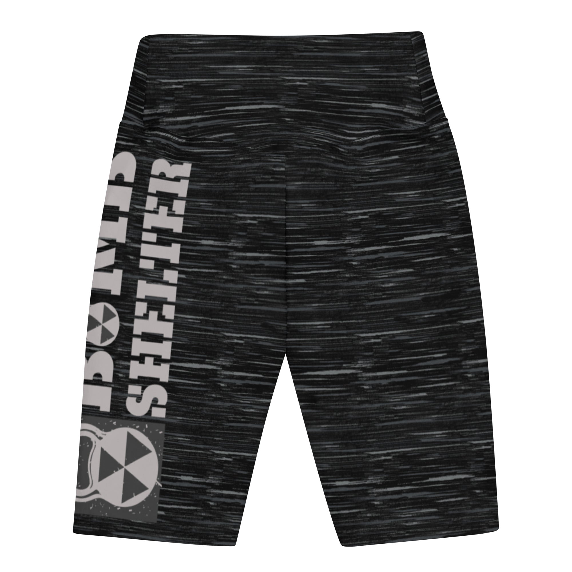 Men’s Heathered Black/Gray Biker Shorts