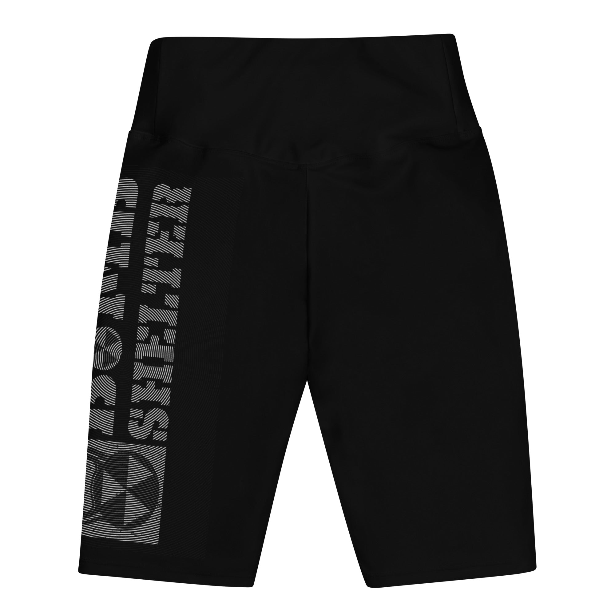 Men’s Black/Gray Circular Logo Biker Shorts