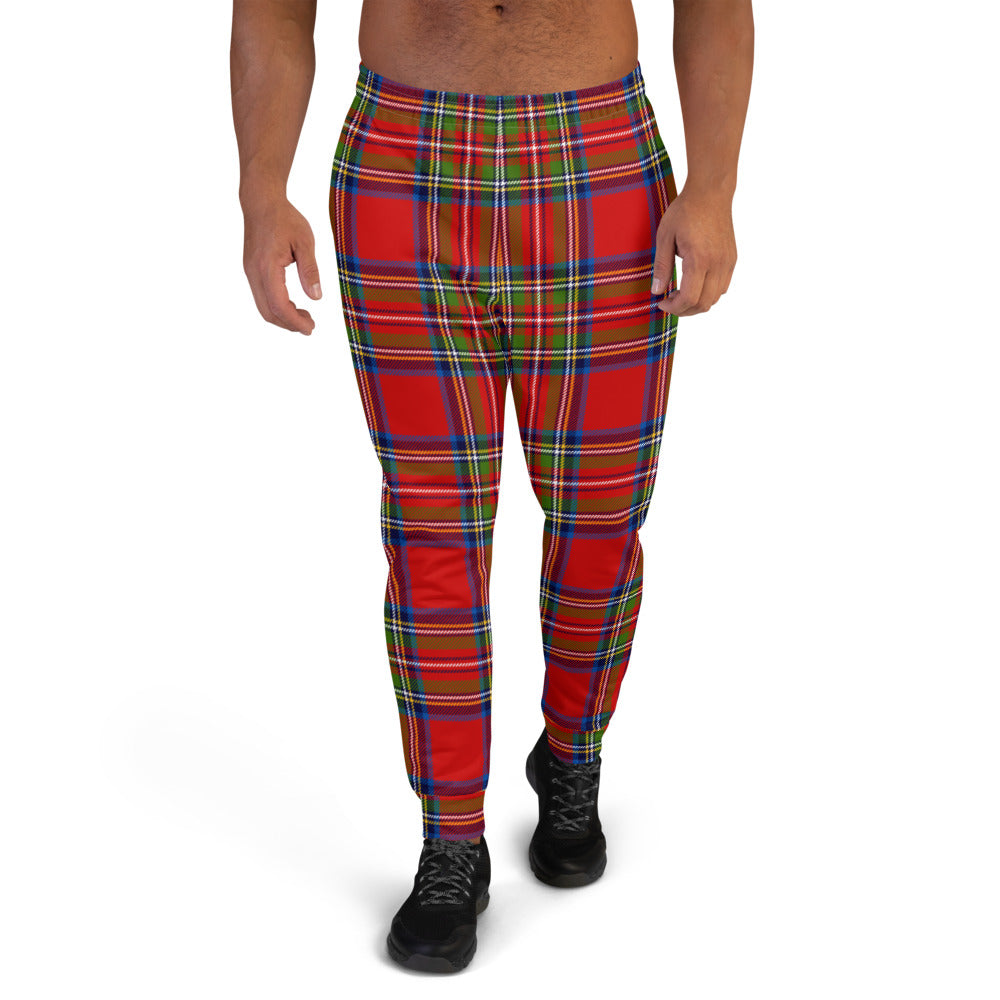 Red Plaid Holiday Men's Joggers