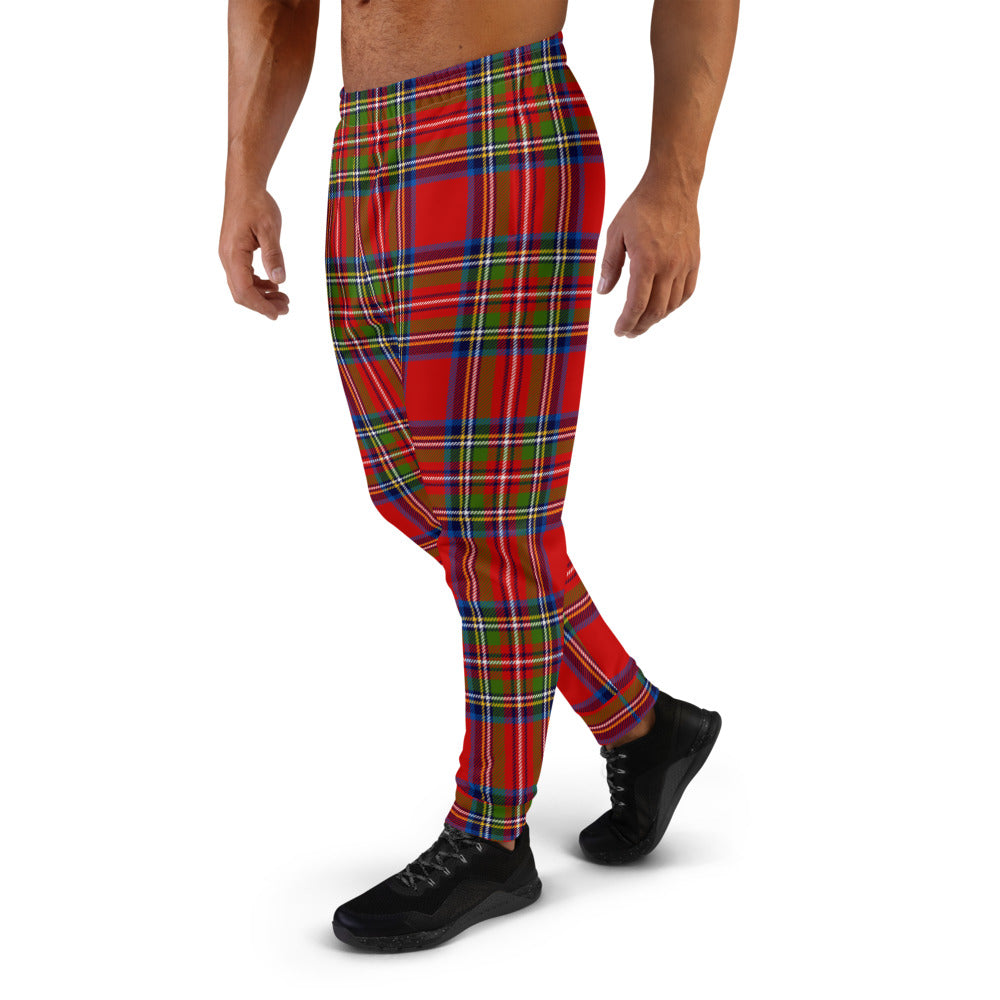 Red Plaid Holiday Men's Joggers