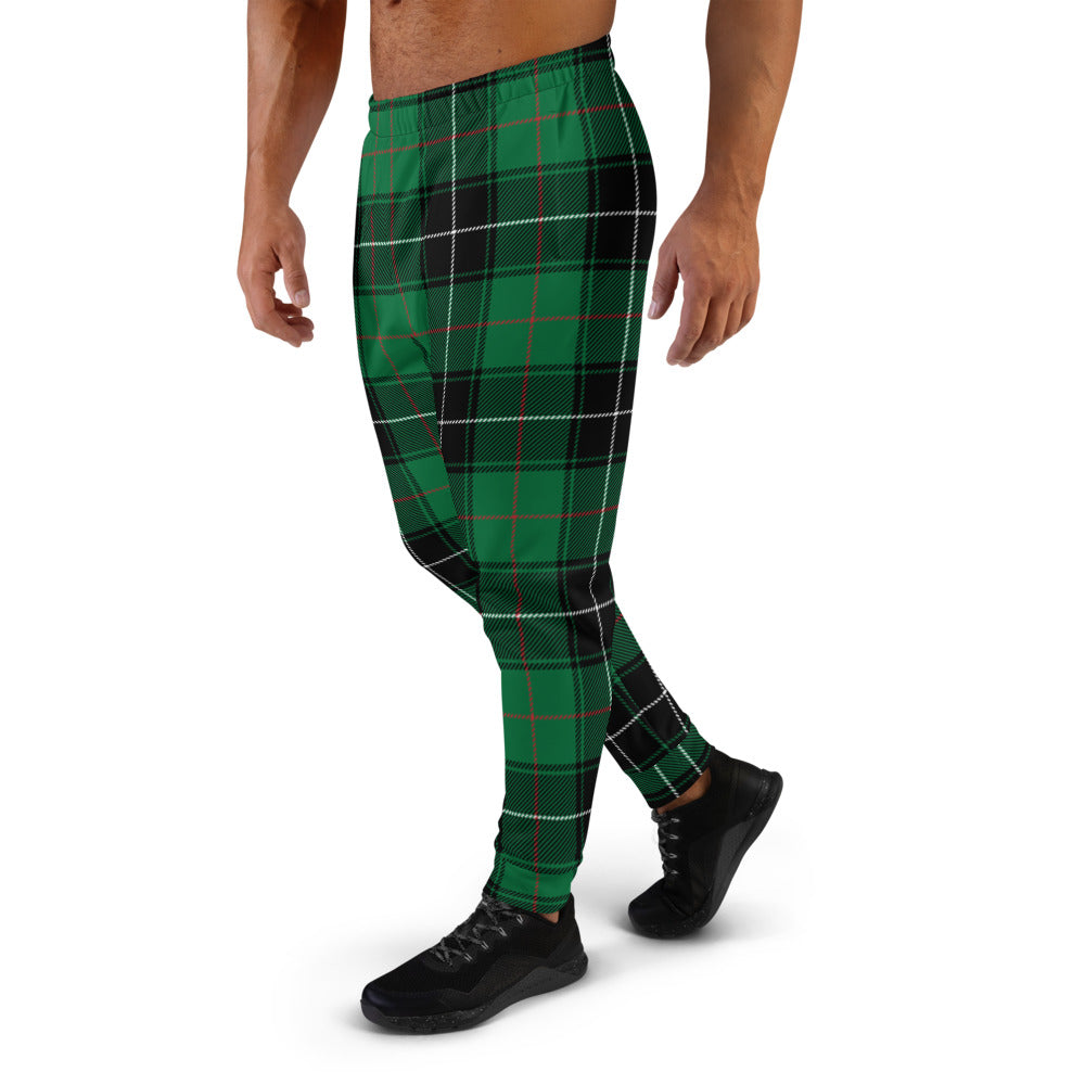 Green Plaid Holiday Men's Joggers