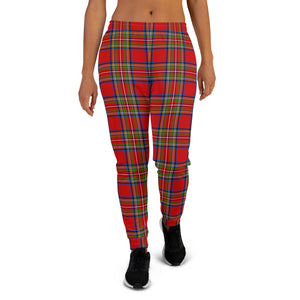 Red Plaid Holiday Joggers