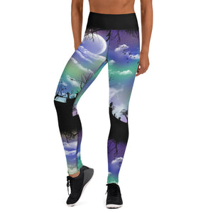 Full Moon Cemetery Leggings