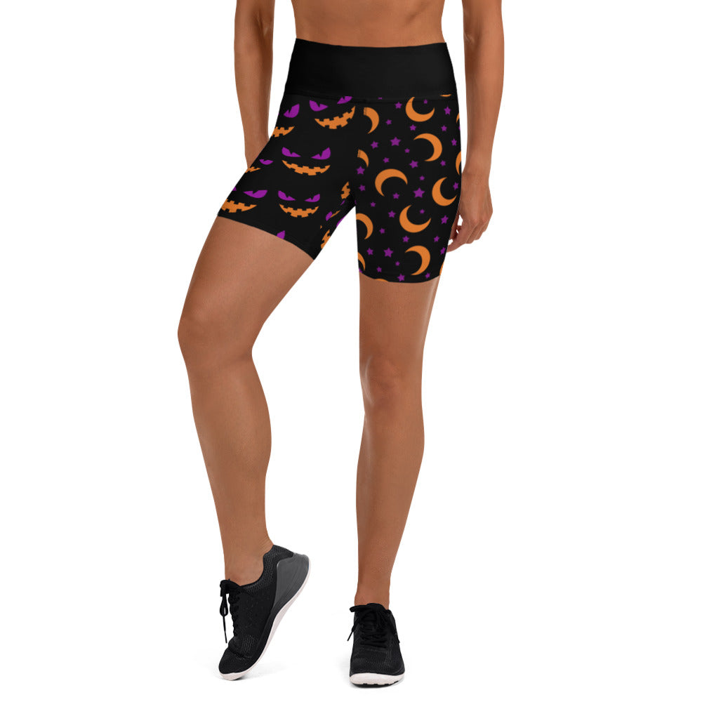 Pumpkin Faces,Moons And Stars Shorts