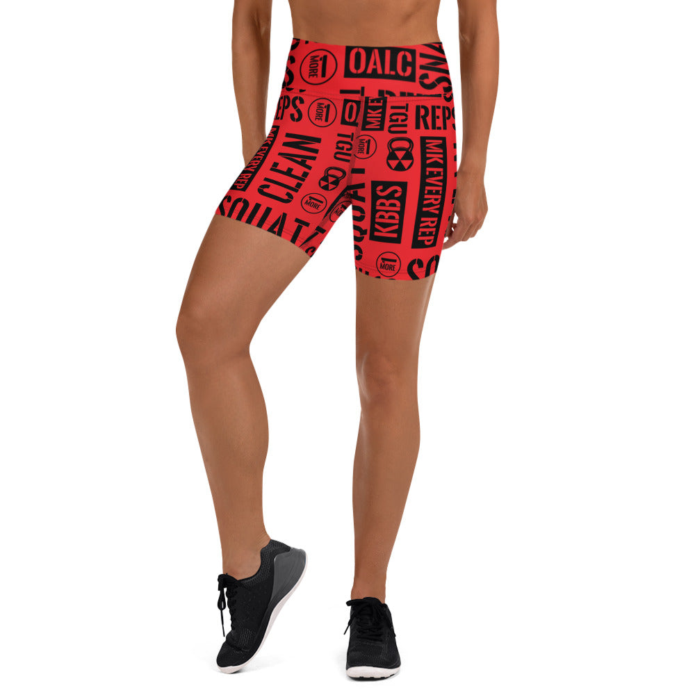 Red Acronyms Shorts