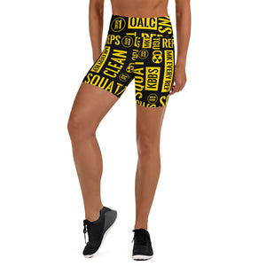 Black/Yellow Acronyms Shorts