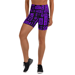 Black/Purple Acronyms Shorts