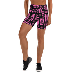 Black/Pink Acronyms Shorts