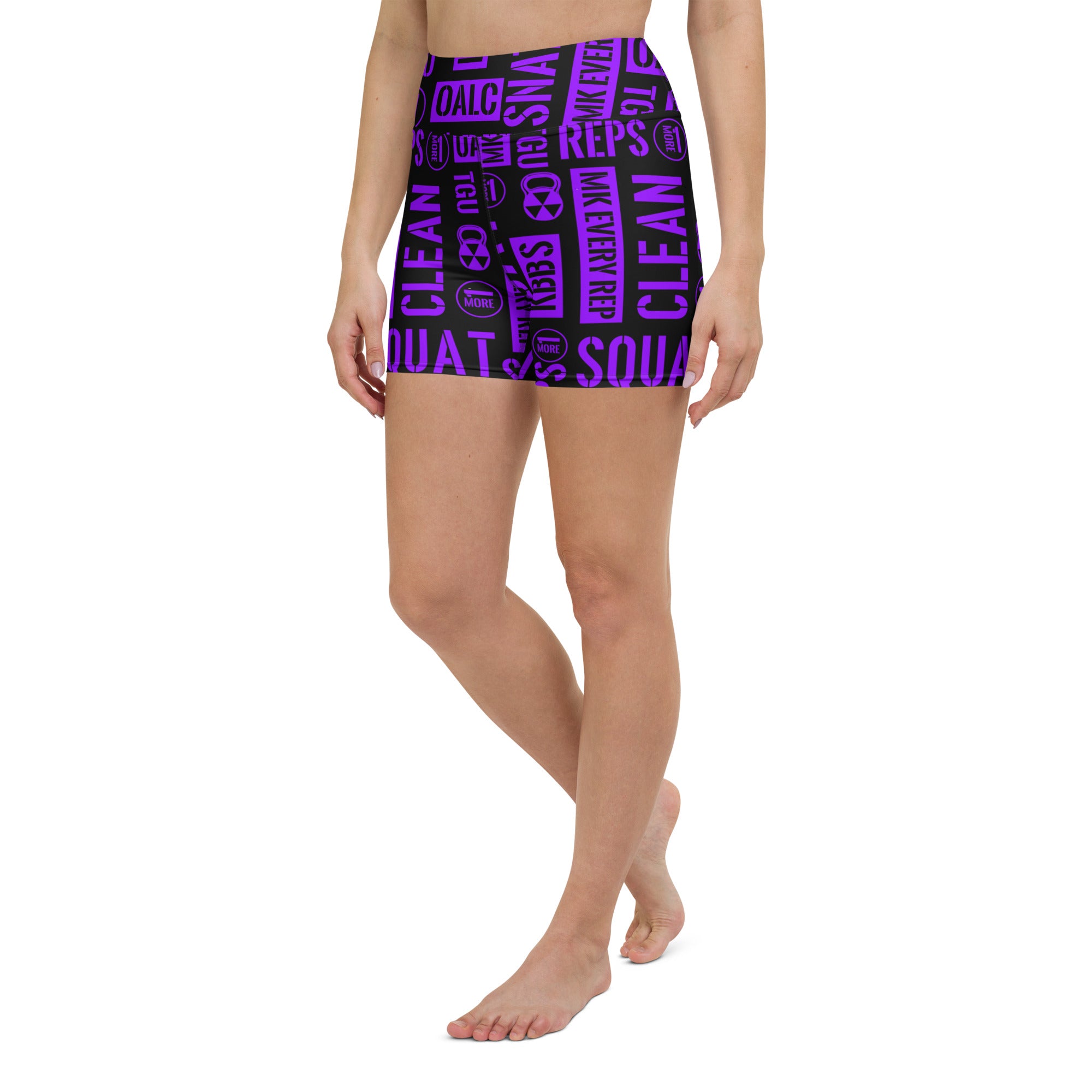 Black/Purple Acronyms Shorts