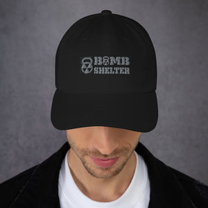 Gray Bomb Shelter Logo Dad hat