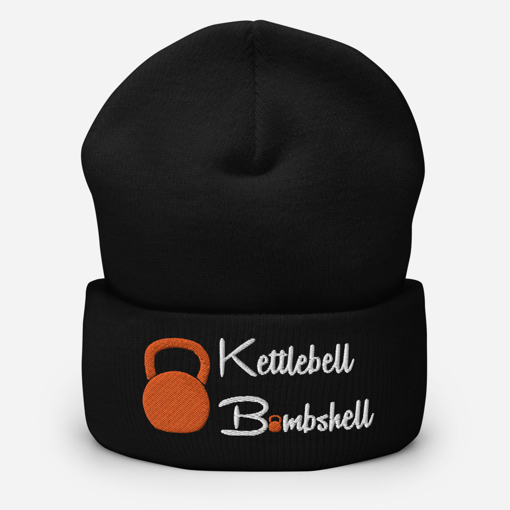 Kettlebell Bombshell Cuffed Beanie