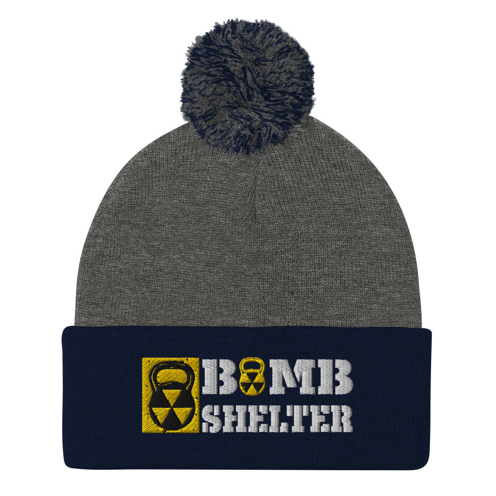 Bomb Shelter Pom-Pom Beanie