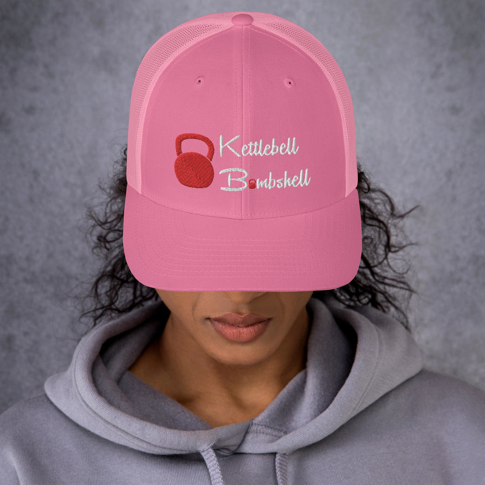 Kettlebell Bombshell Trucker Hat
