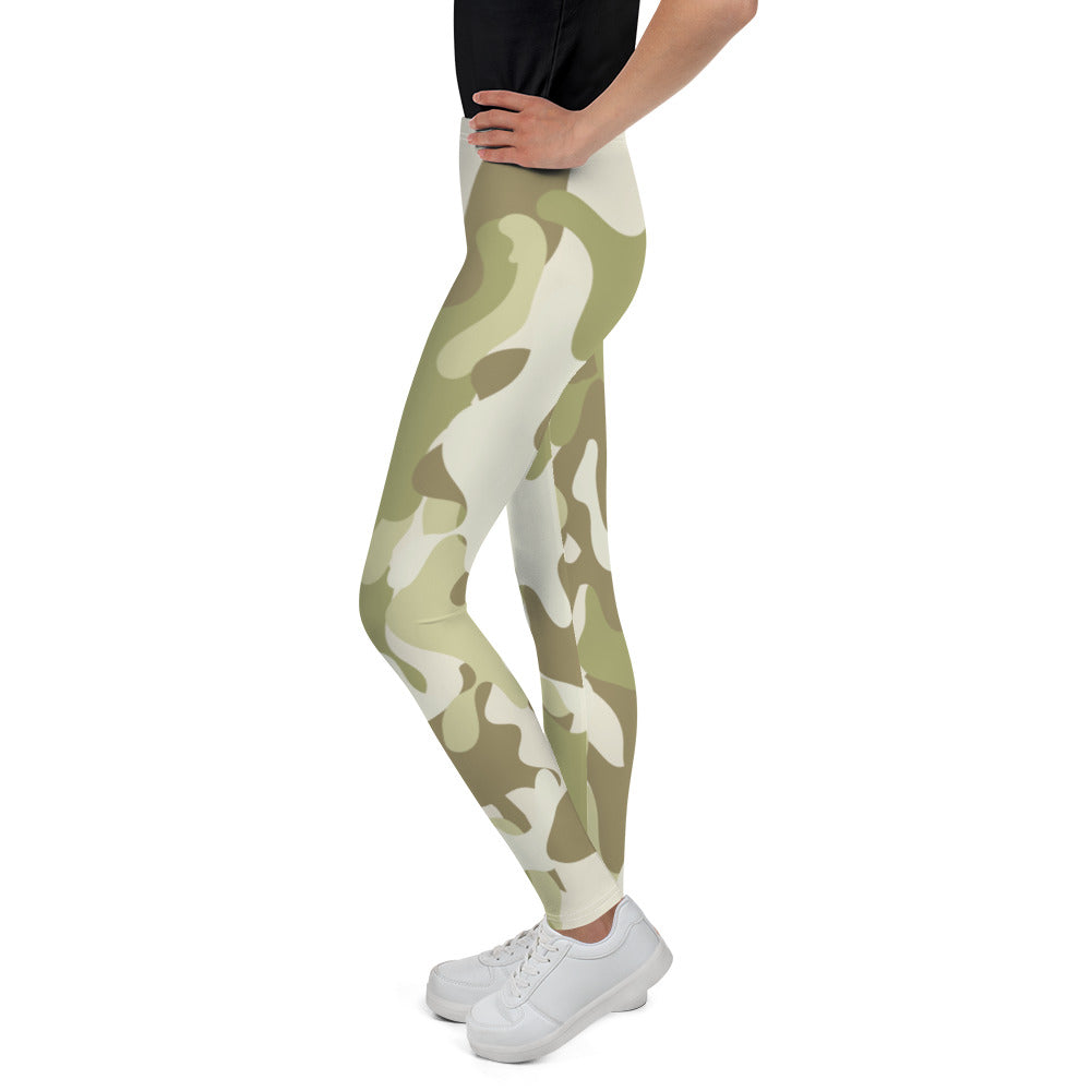 Girl’s Green Camouflage Bomb Shelter Leggings