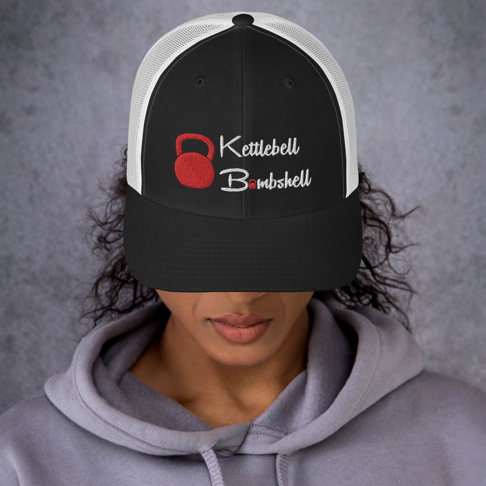 Kettlebell Bombshell Trucker Hat