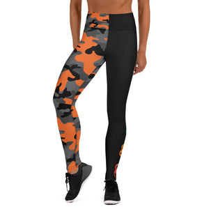 The Rain-Bell 28 KG Orange, Half Camo Leggings
