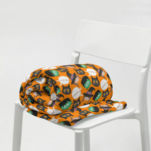 Orange Halloween Throw Blanket