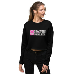 Pink/Gray Bomb Shelter Crop Sweatshirt